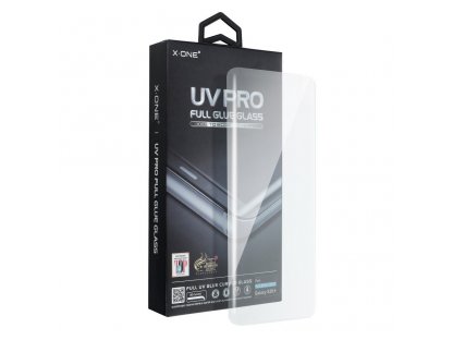 Tvrzené sklo X-ONE UV PRO - pro Samsung Galaxy S22 Ultra (vhodné do pouzdra) - funkční čtečka