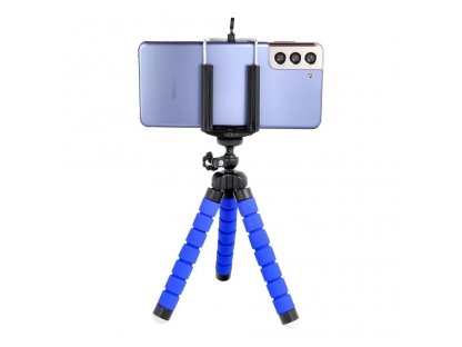 Univerzální držák  telefonu pro selfie TRIPOD stand modrý