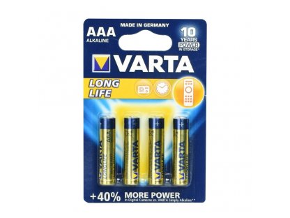 VARTA R3 (AAA) Alkalická baterie 4 ks. Longlife