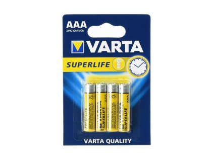 VARTA R3 (AAA) zinková baterie 4 ks Superlife