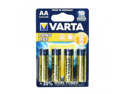 VARTA R6 (AA) Alkalická baterie 4 ks. Longlife