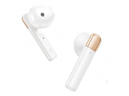 Vodotěsná bezdrátová sluchátka do uší Encok W2 s Bluetooth 5.0 TWS IPX4 - bílá