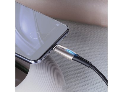 Water Drop odolný nylonový kabel USB-C PD2.0 60W 20V 3A QC3.0 2M černý (CATSD-K01)