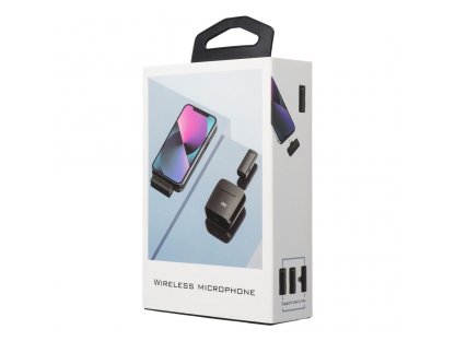 Bezdrátový mikrofon pro iPhone Lightning 8-pin s nabíjecím pouzdrem S11
