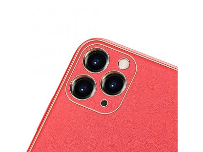 Yolo elegantní pouzdro z eko kůže iPhone 11 Pro Max červené