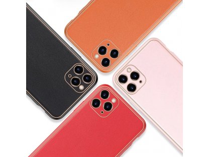 Yolo elegantní pouzdro z eko kůže iPhone 11 Pro Max červené