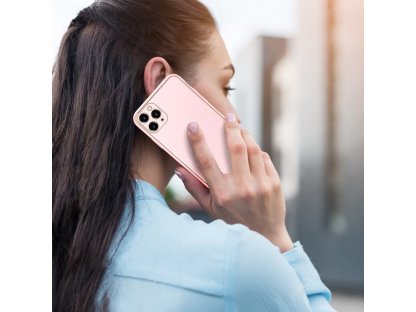 Yolo elegantní pouzdro z eko kůže iPhone 11 Pro růžové