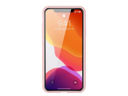 Yolo elegantní pouzdro z eko kůže iPhone 11 Pro růžové