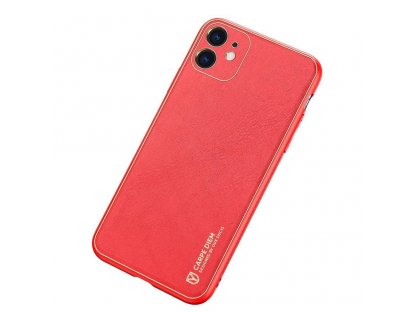 Yolo elegantní pouzdro z eko kůže iPhone 12 mini červené