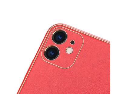 Yolo elegantní pouzdro z eko kůže iPhone 12 mini červené