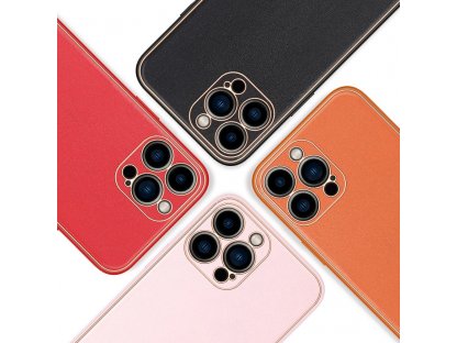 Yolo elegantní pouzdro z ekokůže pro iPhone 13 Pro Max červené