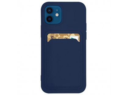 Zadní kry na kreditní karty a doklady silikonový pro Samsung Galaxy S22 navy blue