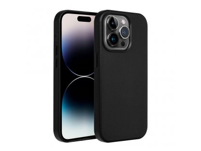 Zadní kryt Leather Mag Cover pro IPHONE 13 PRO MAX černý