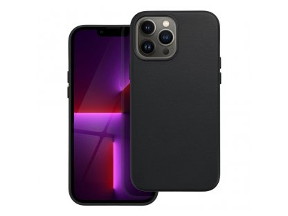 Zadní kryt Leather Mag Cover pro IPHONE 13 PRO MAX černý