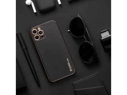 Zadní kryt LEATHER pro SAMSUNG Galaxy S20 FE / S20 FE 5G černý