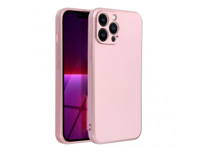 Zadní kryt METALLIC pro iPhone 13 PRO MAX růžový