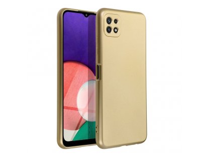 Zadní kryt METALLIC pro Samsung Galaxy A22 5G zlatý