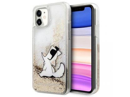 Zadní kryt pro iPhone 11 6,1" zlatý Liquid Glitter Choupette Fun