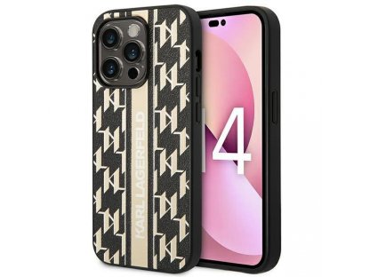 Zadní kryt pro iPhone 14 Pro 6,1" hnědý Monogram Stripe