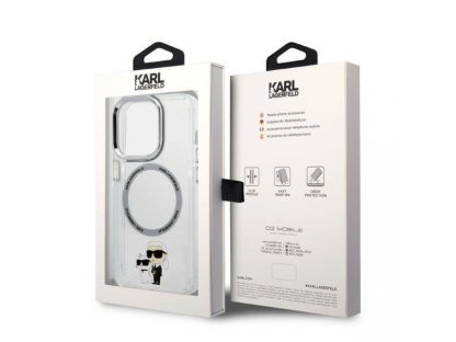 Iconic Karl&Choupette Magsafe Zadní kryt pro iPhone 14 Pro 6,1" - transparentní 