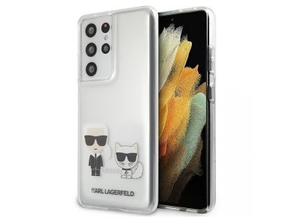 Zadní kryt pro Samsung Galaxy S21 Ultra G998 Transparent Karl & Choupette KLHCS21LCKTR