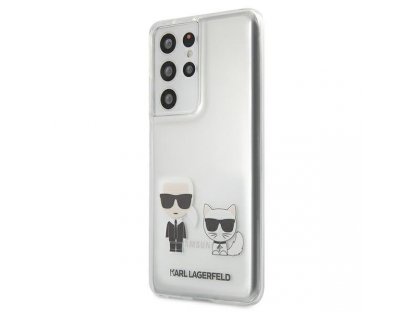 Zadní kryt pro Samsung Galaxy S21 Ultra G998 Transparent Karl & Choupette KLHCS21LCKTR