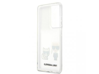 Zadní kryt pro Samsung Galaxy S21 Ultra G998 Transparent Karl & Choupette KLHCS21LCKTR