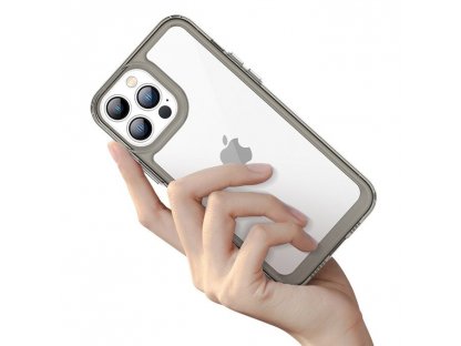 Zadní kryt s gelovým rámečkem pro iPhone 12 Pro průhledné