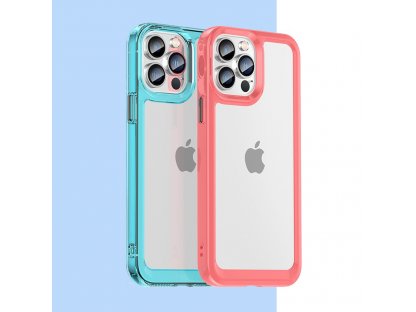 Zadní kryt  s gelovým rámečkem  pro iPhone 12 Pro růžové