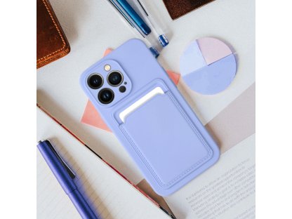 Zadní kryt s kapsou na karty pro XIAOMI Redmi 9A / 9AT fialový