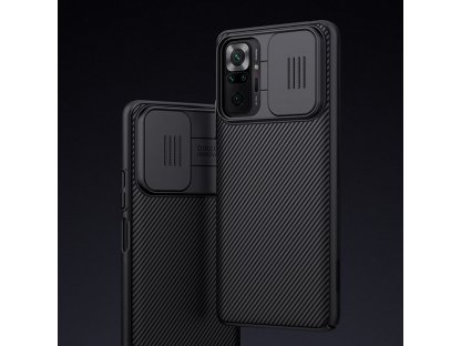 Zadní kryt s krytkou kamery CAMSHIELD pro XIAOMI REDMI NOTE 10 PRO ČERNÝ