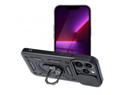 Zadní kryt SLIDE ARMOR pro IPHONE 13 Pro černý