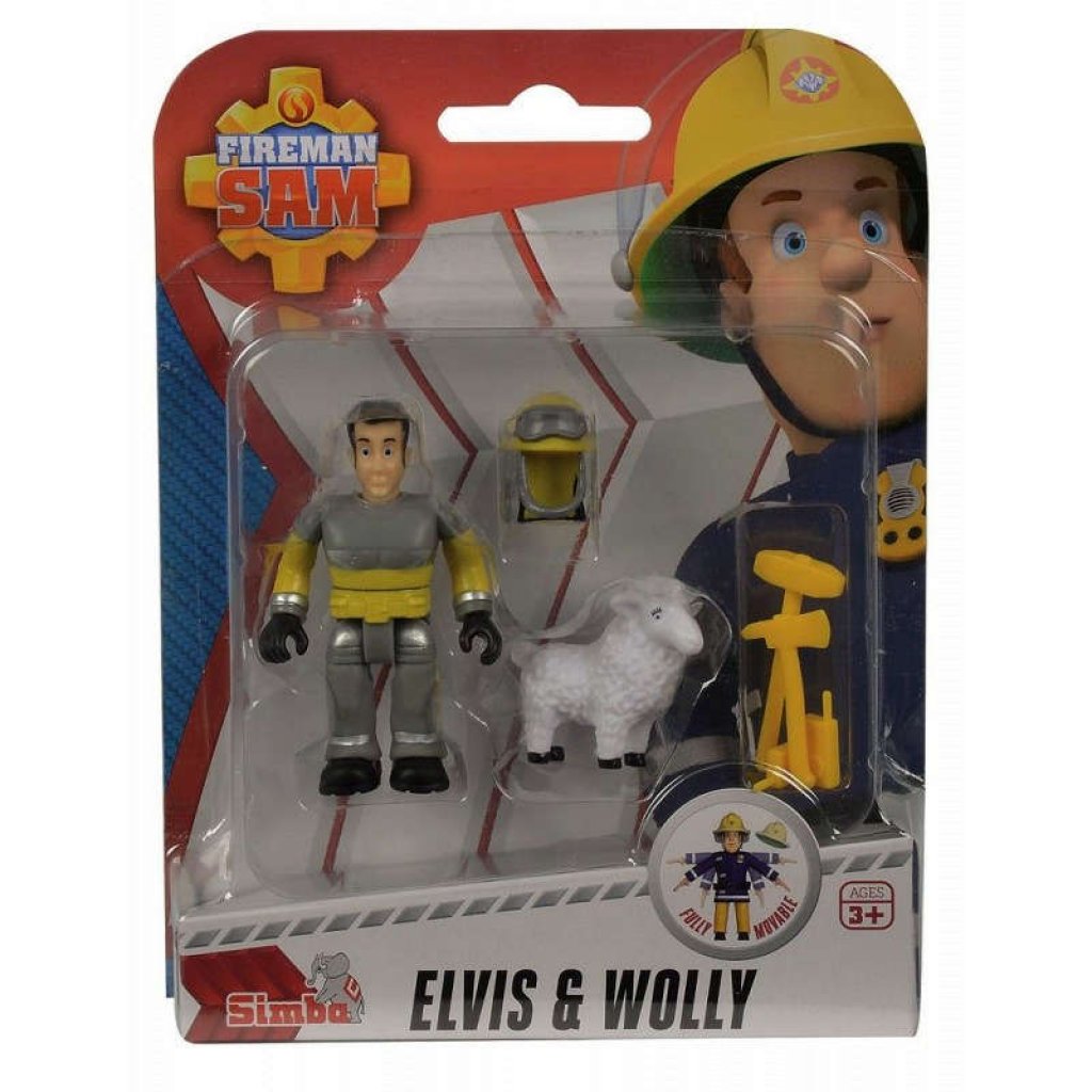 Hrací set 46038 Požárník Sam, figurky se zvířátkem - ELVIS