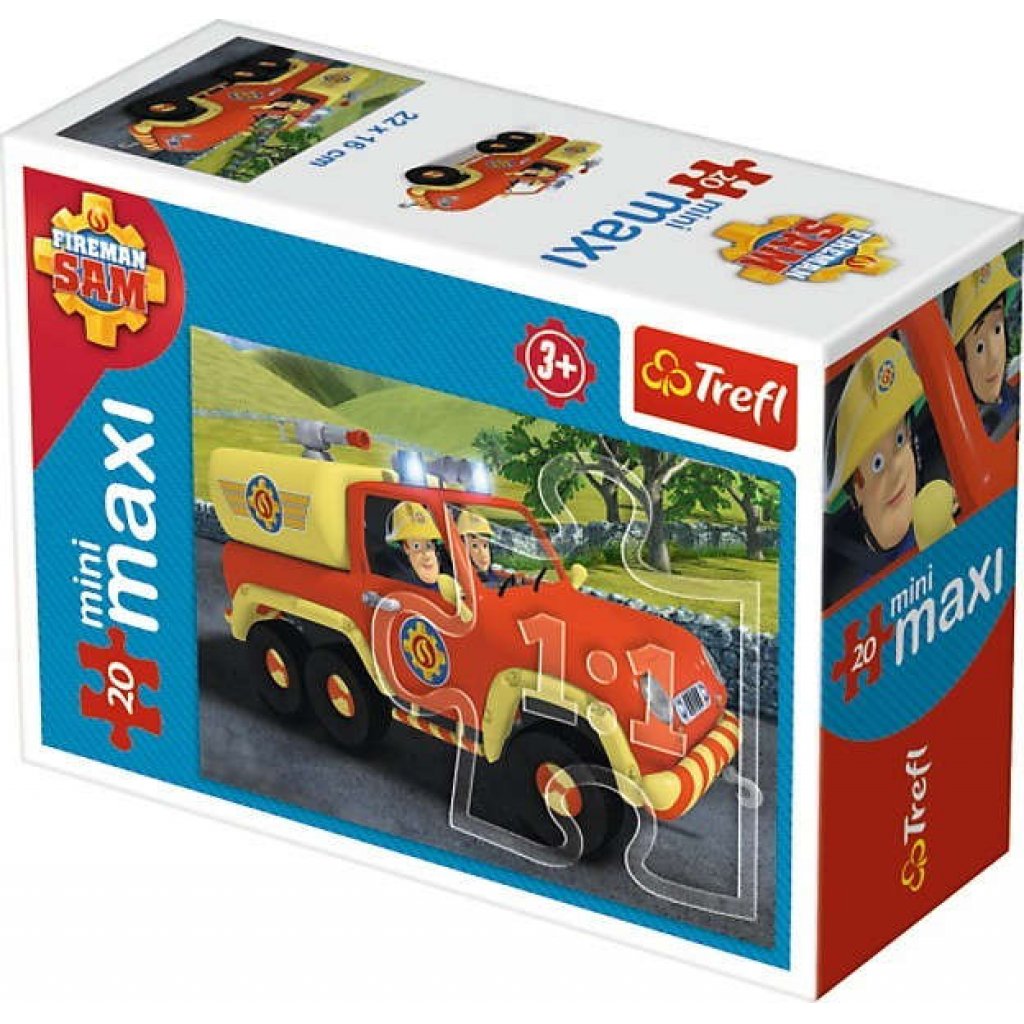 Minipuzzle 56001 Požárník Sam - 4x20 dílků maxi