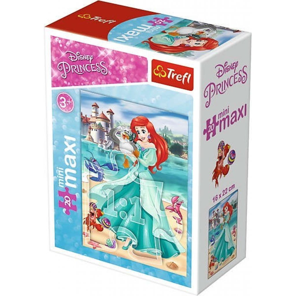 Minipuzzle 56004 Disney Princezny - 4x20 dílků maxi