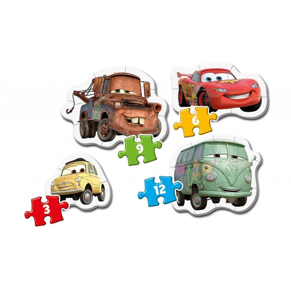 Moje první puzzle 20804 - Cars Auta 4v1
