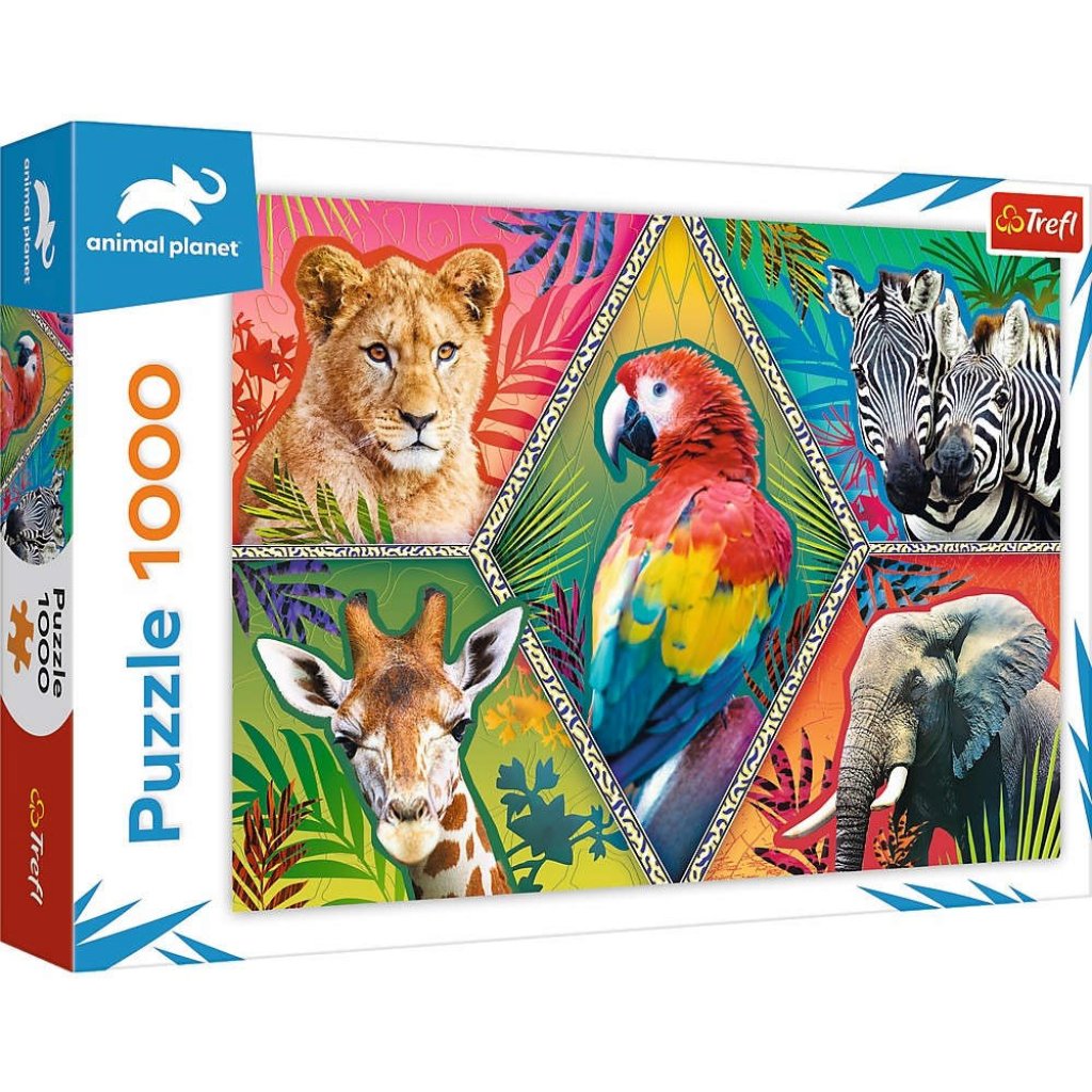 Puzzle 10671 Animal Planet, exotická zvířata 1000 dílků