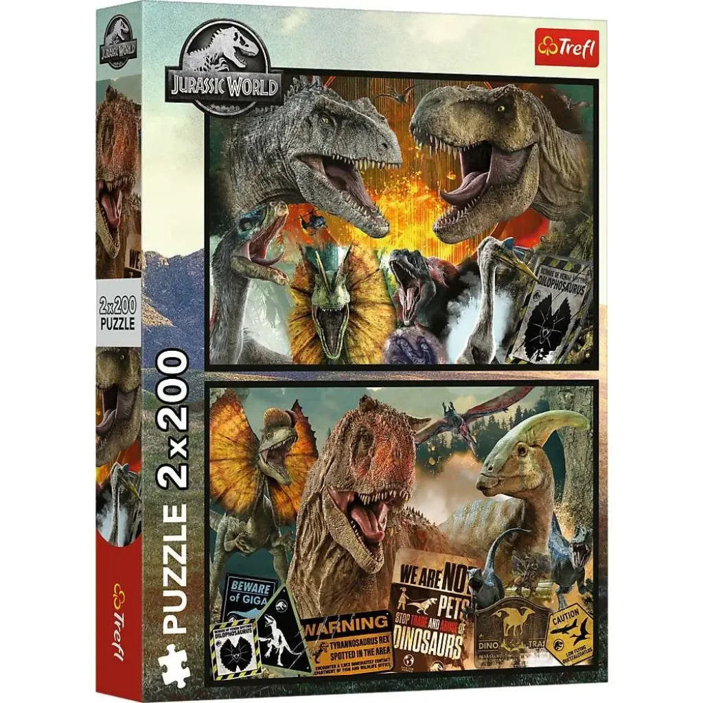 Puzzle 13316 dinosauři, Jurský svět 2x200 dílků