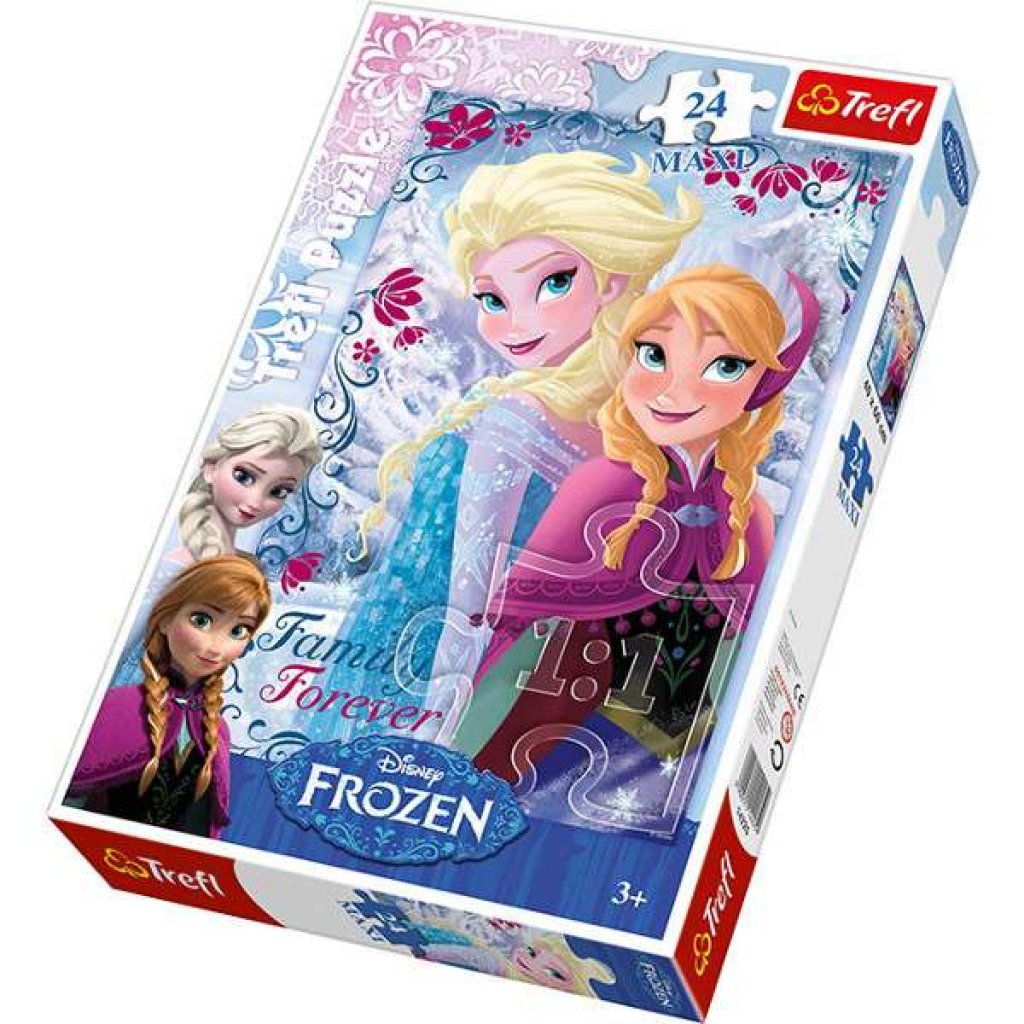 Puzzle 14225 - Frozen - Ledové království - Sestry - 24 dílků MAXI