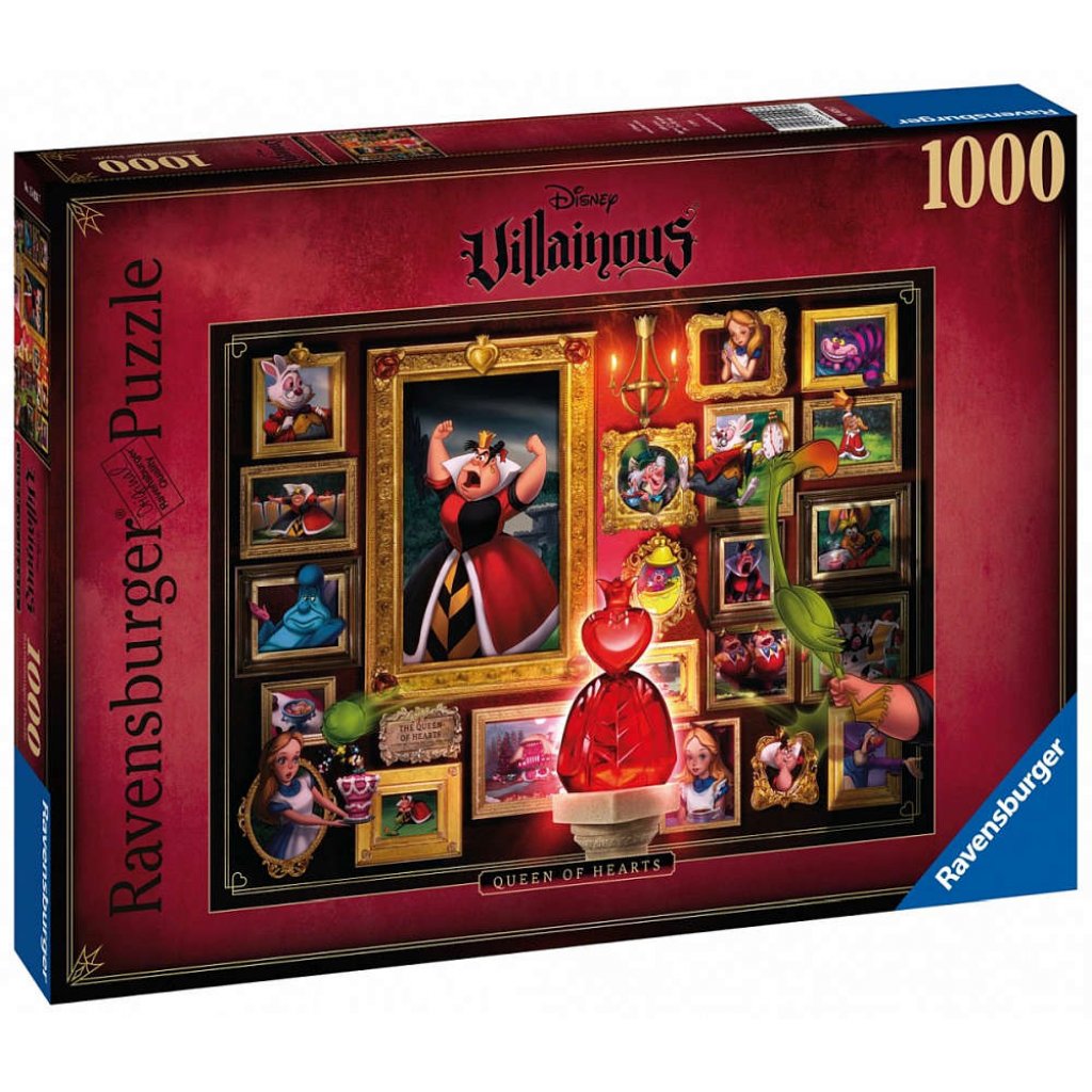 Puzzle 150267 Villainous, charaktery Queen of hearts 1000 dílků 