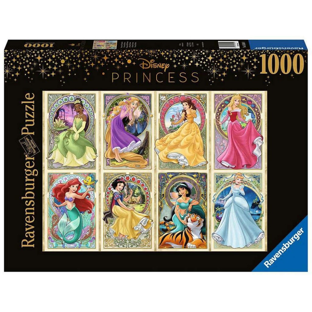 Puzzle 16504 Disney princezny, Art Nouvea 1000 dílků 