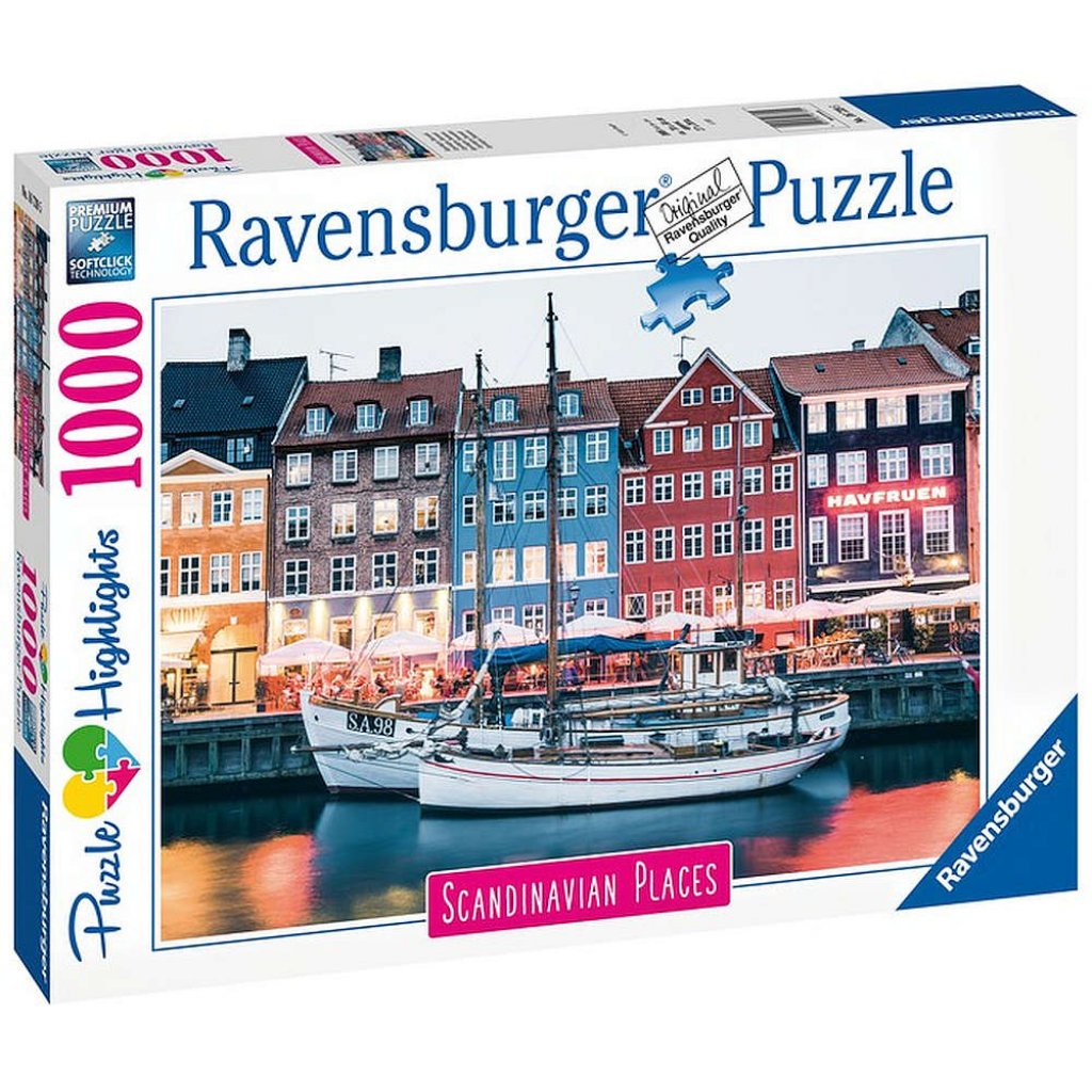 Puzzle 16739 Dánsko, Kodaň 1000 dílků