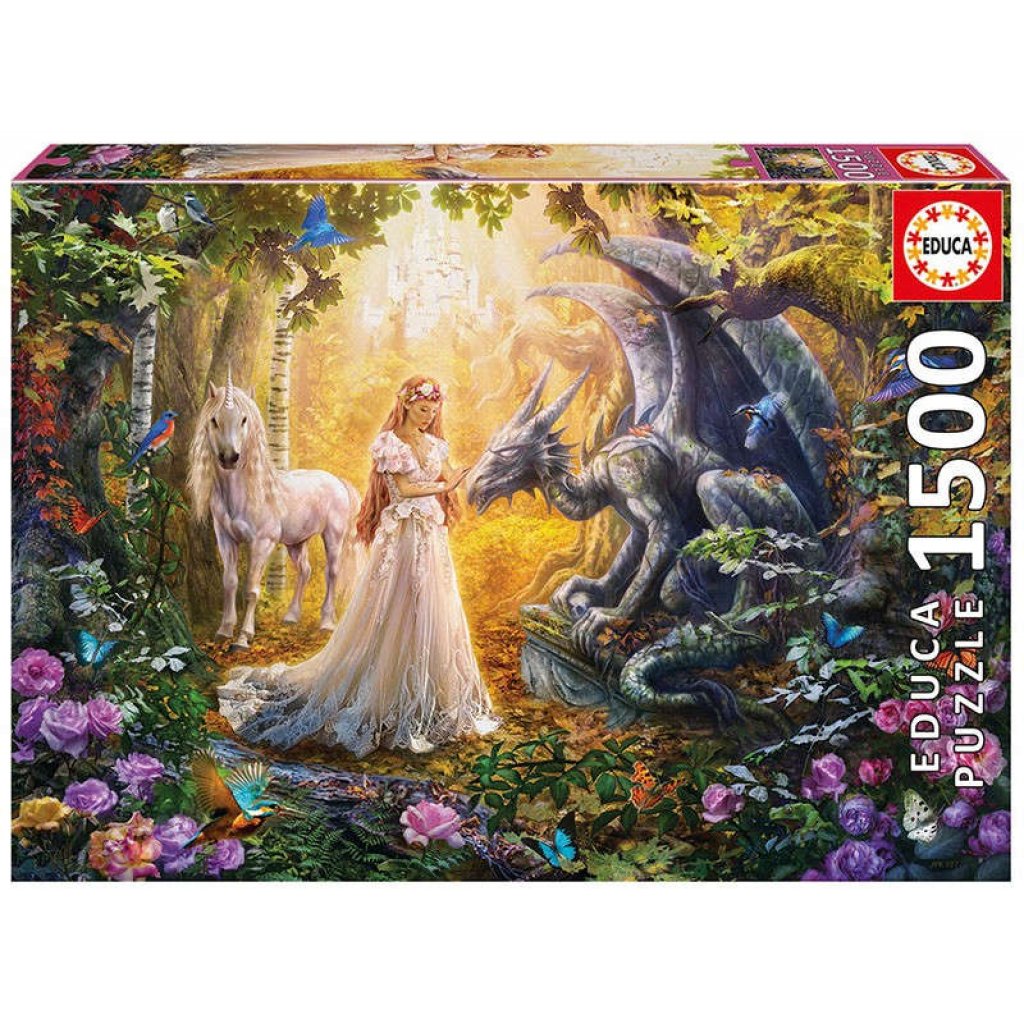 Puzzle 17696 Jednorožec a drak 1500 dílků