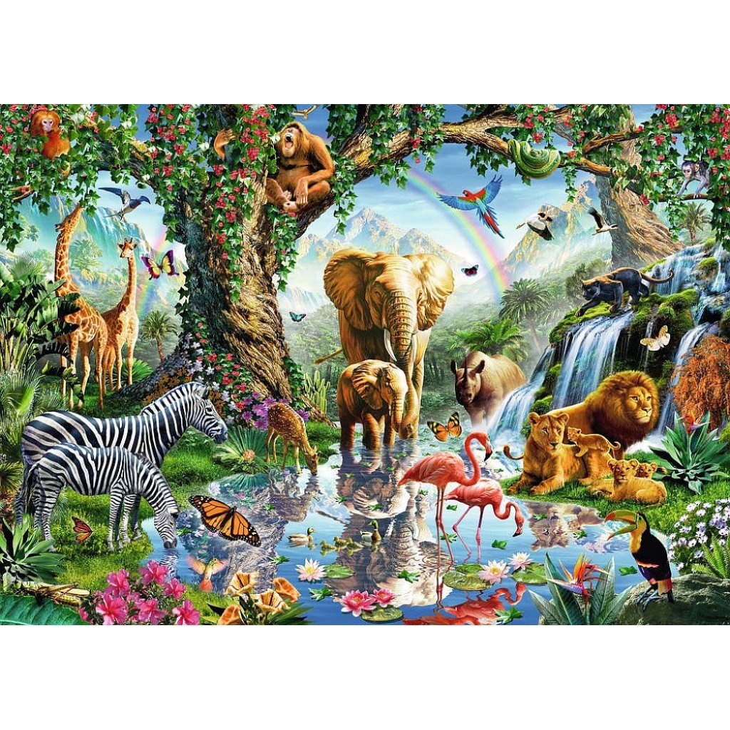 Puzzle 198375 Dobrodružství v džungli 1000 dílků