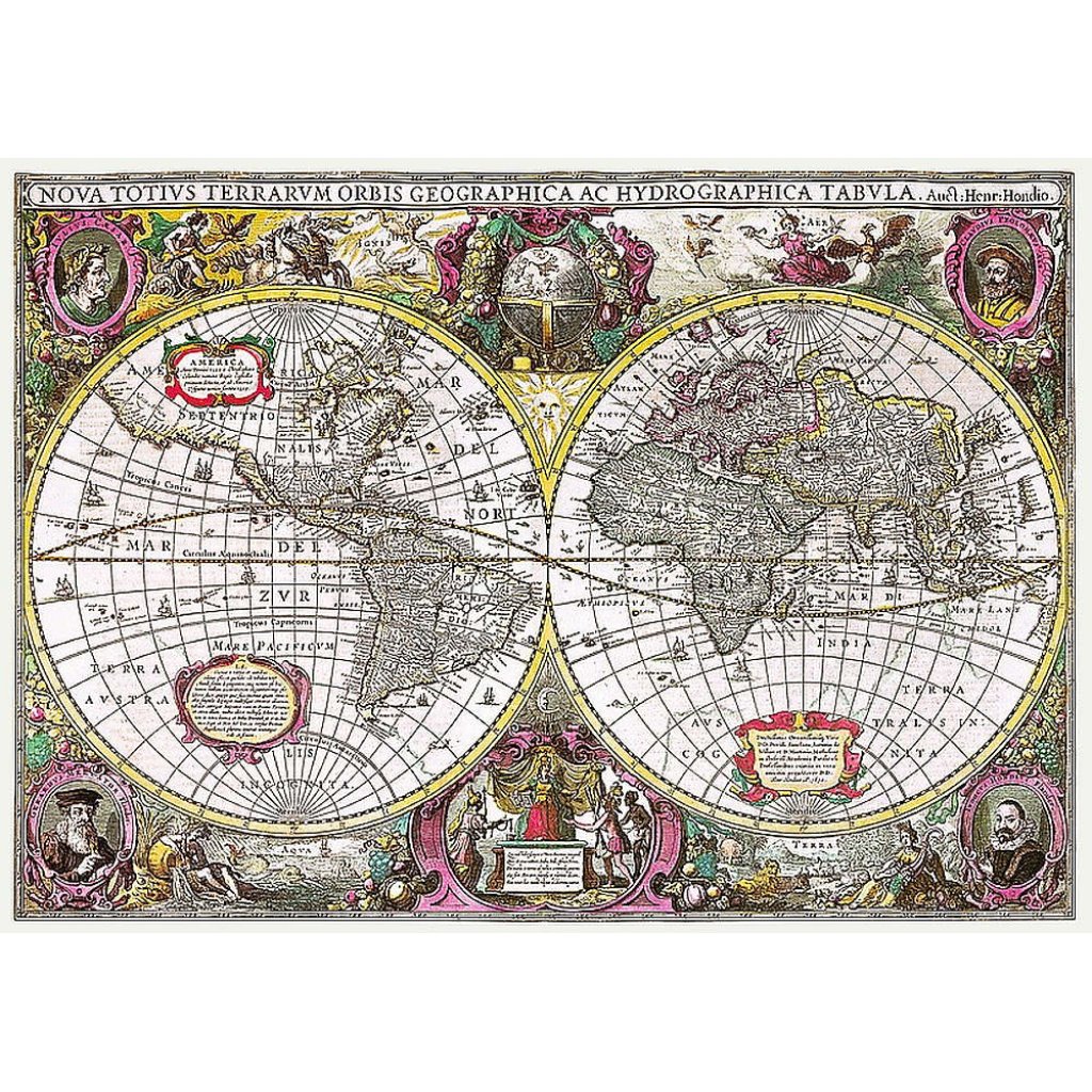 Puzzle 27095 Mapa světa 2000 dílků
