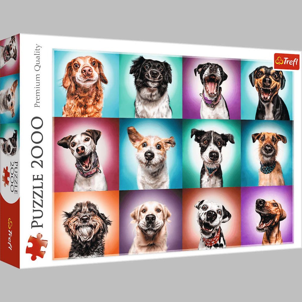 Puzzle 27119 Vtipné psí portréty 2000 dílků