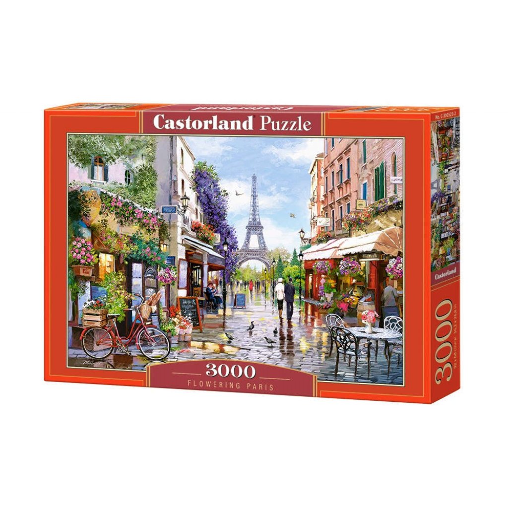 Puzzle 300525 - Rozkvetlá Paříž  3000 dílků