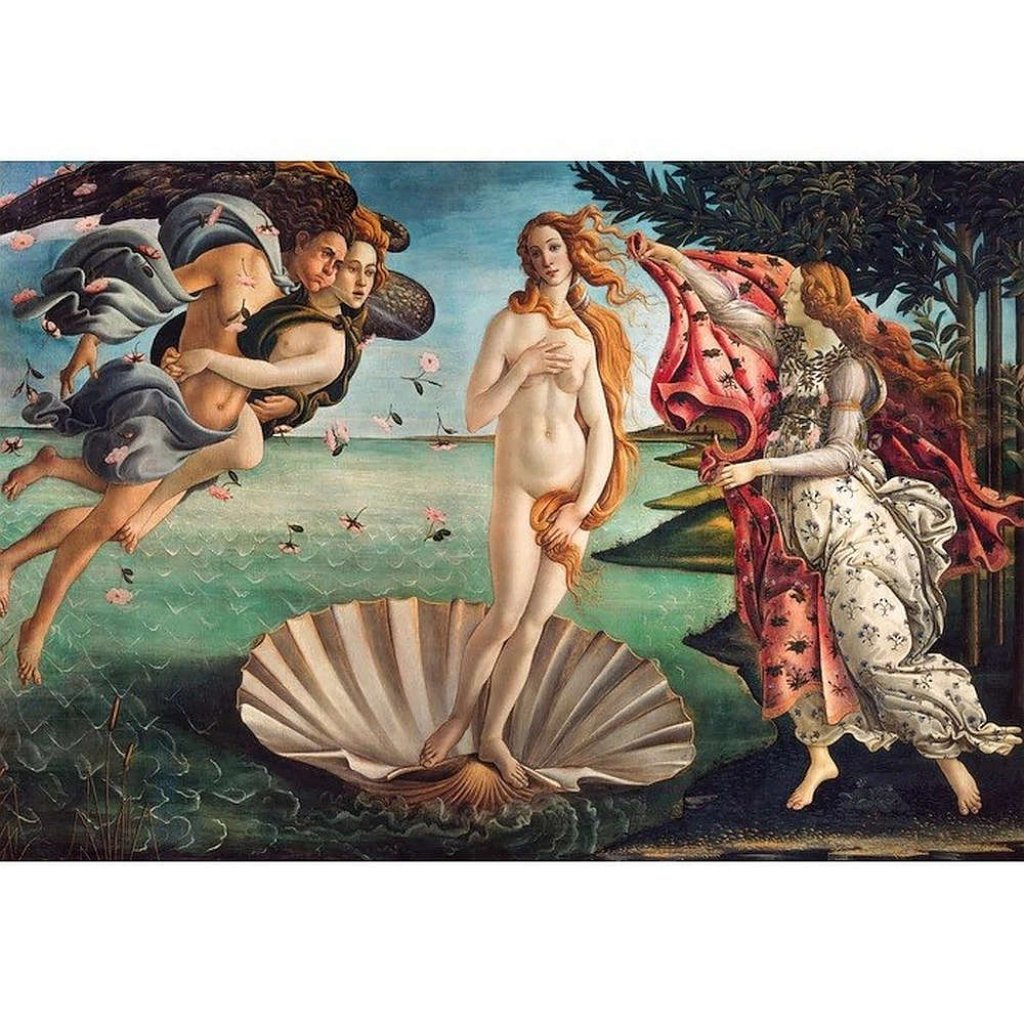 Puzzle 32572 Botticelli Zrození Venuše - 2000 dílků