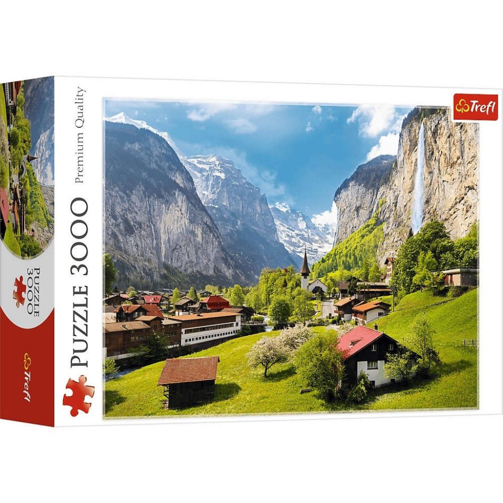 Puzzle 33076 Švýcarsko, Lauterbrunnen  3000 dílků