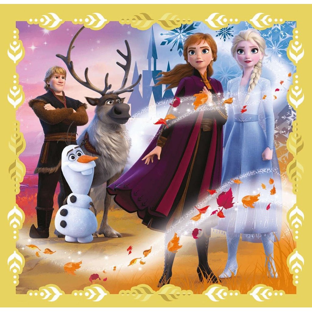 Puzzle 34847 Frozen 2, Síla Elsy a Anny 3 v 1, 35, 48, 54, 70 dílků